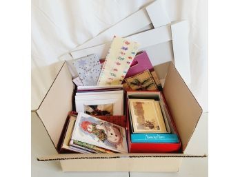 Box Of  Christmas Cards And Wrapping