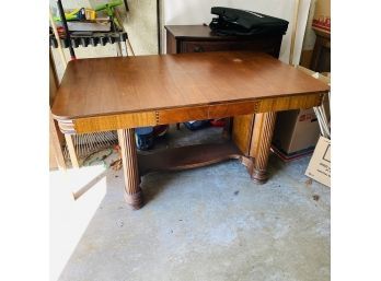 Vintage Inlay Wooden Dining Table