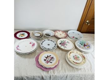 So Many Plates! Vintage And Antique, Assorted Sizes