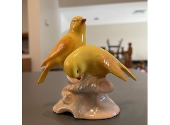 Vintage Yellow Birds Figure