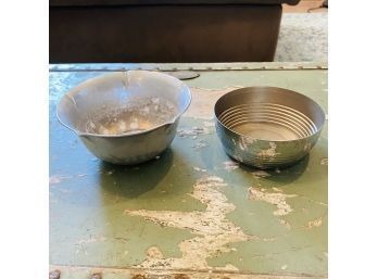 Small Metal Bowl And Ashtray (Shelf)