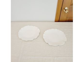 Set Of 2 Lotus By Poppytrail Dinner Plates (table Lr)