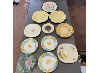 Miscellaneous Plate Lot Including Alfred Meakin, Bordallo Pinheiro, And More