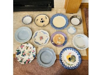 Vintage Blue And White Small Plate Assortment No. 2