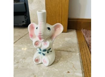 Vintage Ceramic Elephant Vase