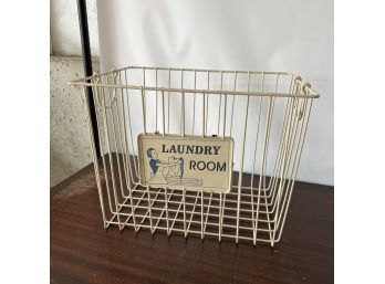 Metal Laundry Room Storage Basket