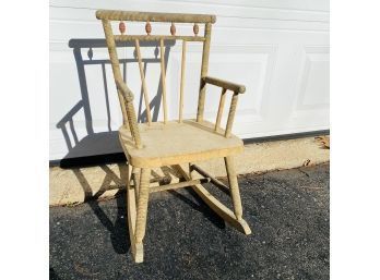 Vintage Wooden Child's Rocking Chair