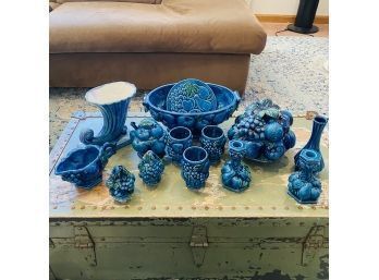 Large Inarco 'Mood Indigo' Serving Set (Shelf)