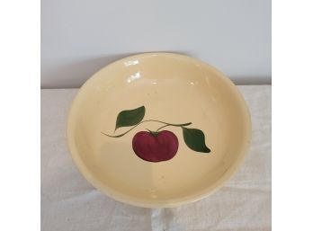 Vintage 13' Oven Ware WATT R.F. Spaghetti Bowl, Apple Design(Table Lr)