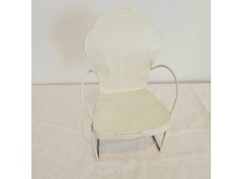 Small Wood And Metal Doll Chair(Table Lr)