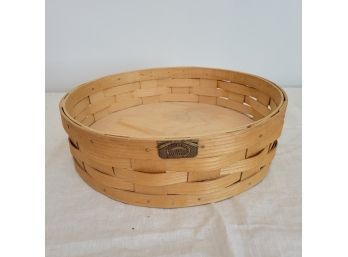 Peterborough Basket Company Round Wicker Tray (table Lr)