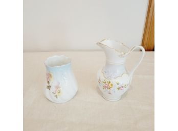 Ceramic Pitcher And Vase (Table Lr)