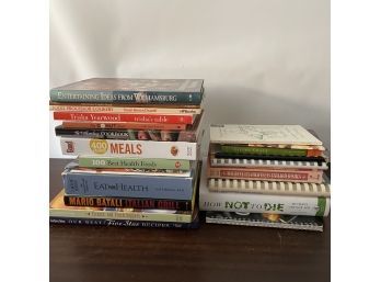 Lot Of Books - Entertaining, Cookbooks, Health Topics (JC)