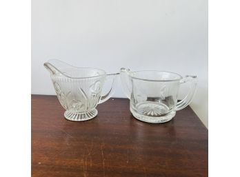 Vintage Glass Sugar And Creamer Bowls (Box 8)