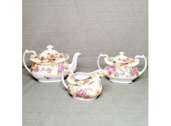 Exquisite Phoenix China Tea Set From Czechoslovakis