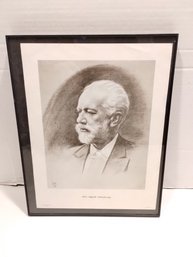 Framed Peter Ilyitch Tchaikovsky By Louis Lupas Art Print
