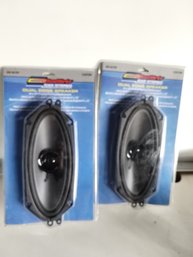 New - 4'x10' Oval Dual Cone Speaker Pair (2) - Metra RoadWorks Brand