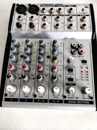 Eurorack UB802 6 Channel Audio Mixer - 2 XLR Mic Inputs