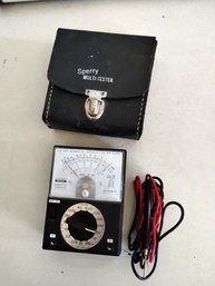 Sperry Multi-Tester - Analog Tester & Case - Ohmmeter, Volt Meter, Multimeter