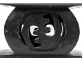 Ebonized Carved African-Style Stool