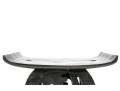 Ebonized Carved African-Style Stool