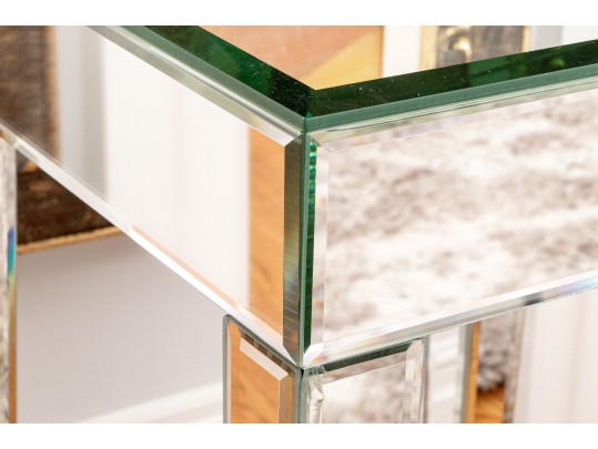 Elegant Mirrored Side Table
