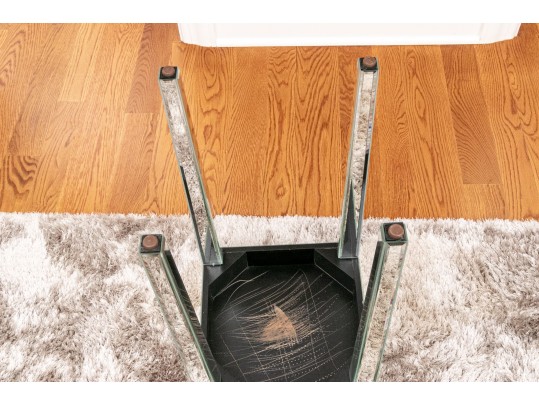 Elegant Mirrored Side Table