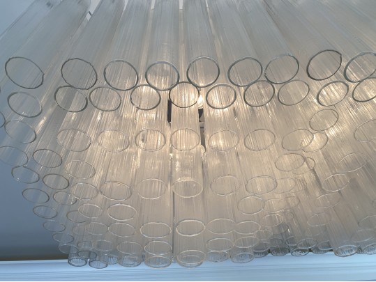 Venini Italian Rectilinear Chandelier Circa 1960, Original Purchase Price $26,250