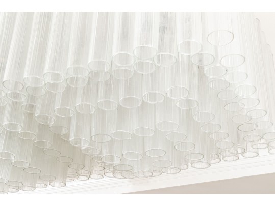 Venini Italian Rectilinear Chandelier Circa 1960, Original Purchase Price $26,250