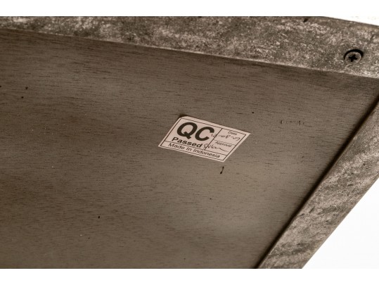 Sleek Console Table With Antique Mirror Top From Lillian August