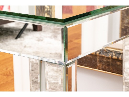 Elegant Mirrored Side Table