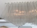 Venini Italian Rectilinear Chandelier Circa 1960, Original Purchase Price $26,250
