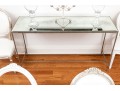 Sleek Console Table With Antique Mirror Top From Lillian August
