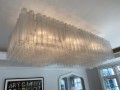 Venini Italian Rectilinear Chandelier Circa 1960, Original Purchase Price $26,250