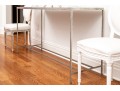 Sleek Console Table With Antique Mirror Top From Lillian August