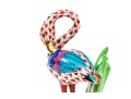 Herend Rust Fishnet Little Flamingo Figurine #15523 Signed By Balta Szilira