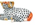 Herend Black Fishnet Ram With Rust #15379