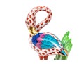 Herend Rust Fishnet Little Flamingo Figurine #15523 Signed By Balta Szilira