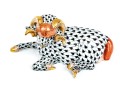 Herend Black Fishnet Ram With Rust #15379