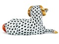 Herend Black Fishnet Ram With Rust #15379
