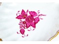 Herend Chinese Bouquet Shell Shaped Bon Bon #335 Raspberry