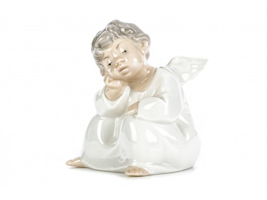 Lladro Thinking Angel #4539