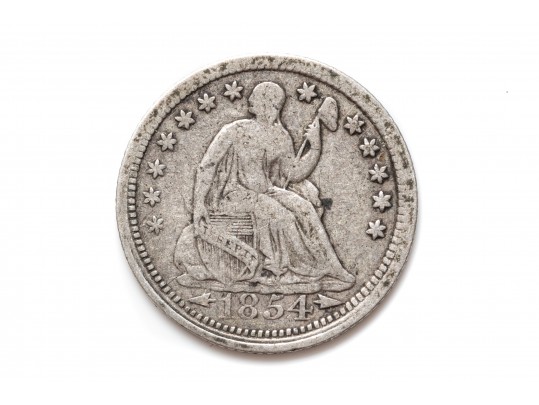 1854 Seated Liberty Half Dime