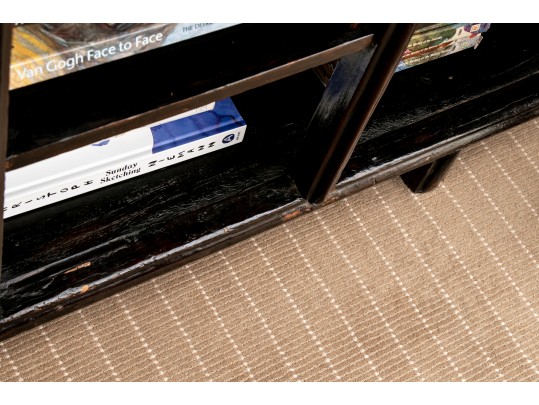 Rustic, Vintage Wooden Bookcase With A Distressed Finish 