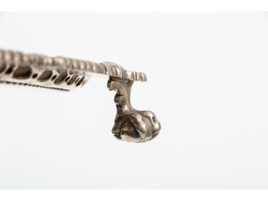 Sterling Silver Footed Waiter Tray, Monogrammed 