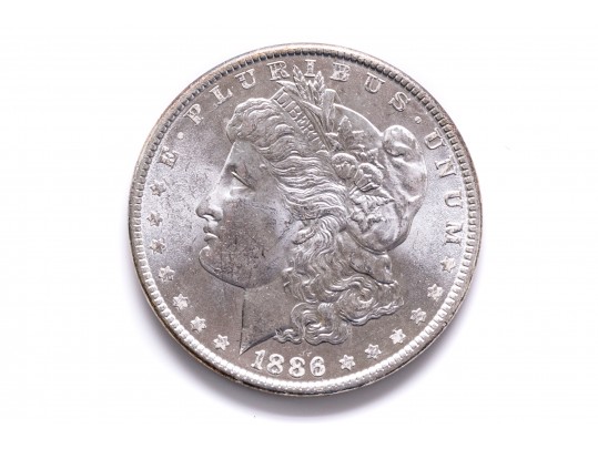1886 Morgan Silver Dollar, BU