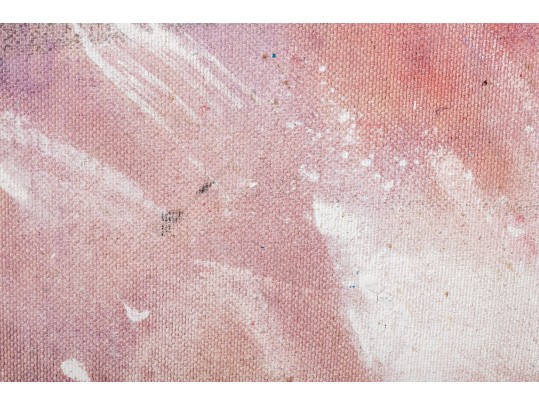 Bright Stefan Georg (Dallas) Large Abstract Painting On Canvas