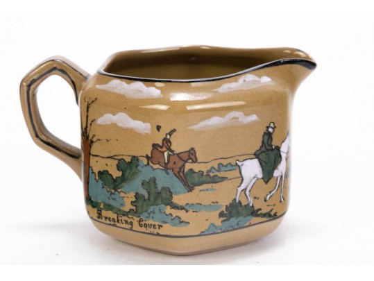 Seven Piece Collection Of Antique Deldareware Buffalo Pottery 