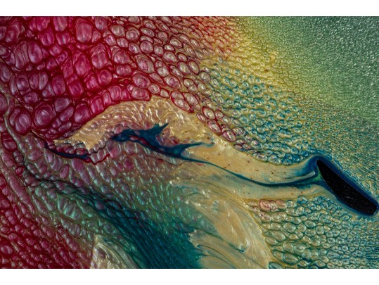 Mesmerizing Elan Vital (American) Aerospace Enamel Painting “Vetro Avia” #1158