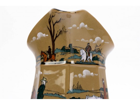 Seven Piece Collection Of Antique Deldareware Buffalo Pottery 